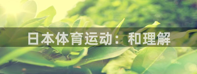 vsport体育：日本体育运动：和理解